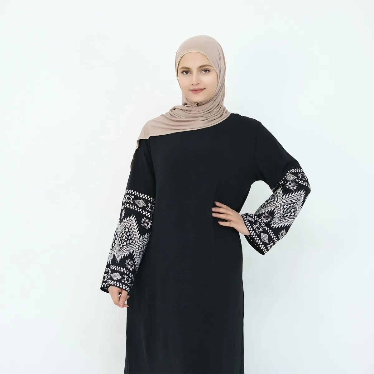 Elegant Embroidered Casual Abaya (MA139)