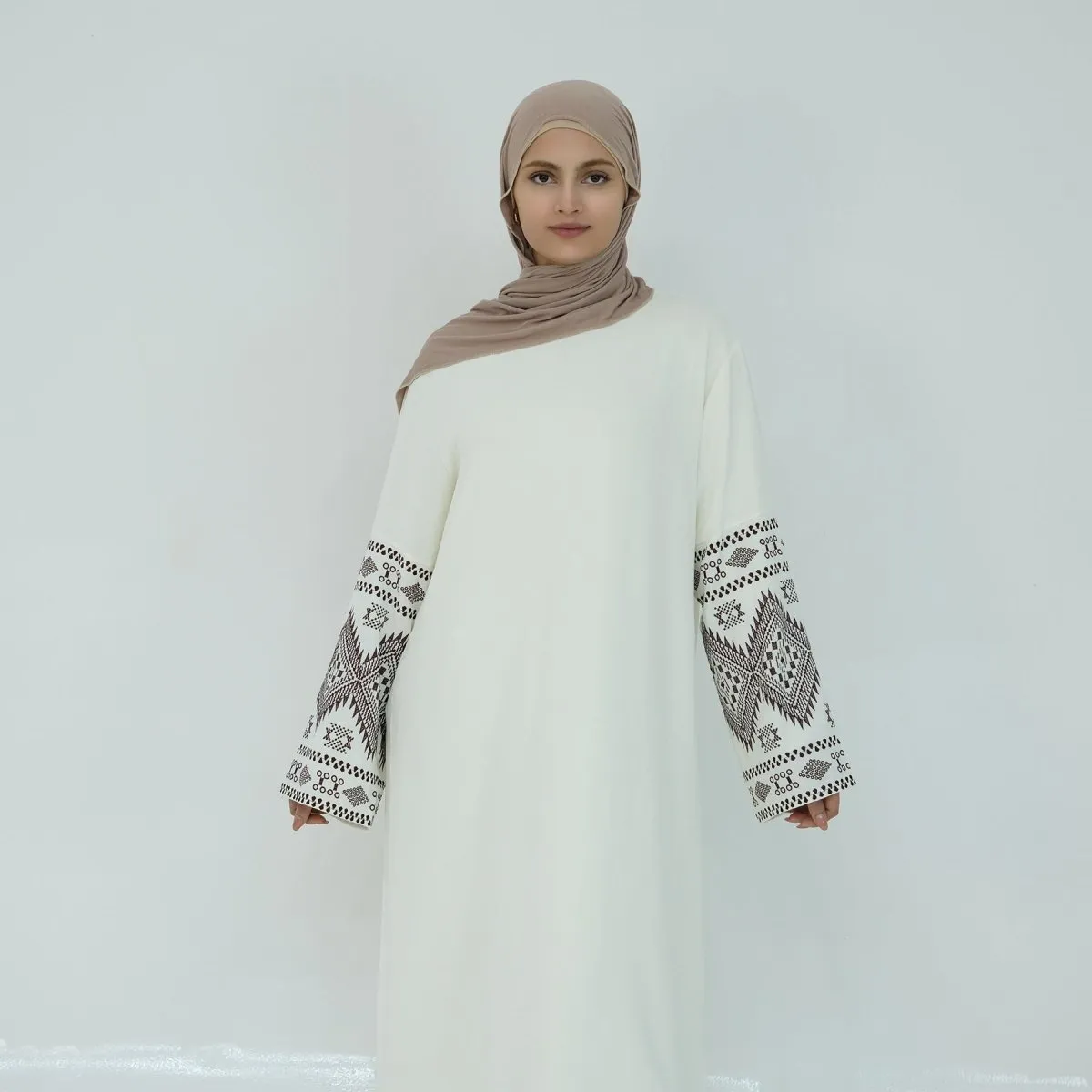 Elegant Embroidered Casual Abaya (MA139)