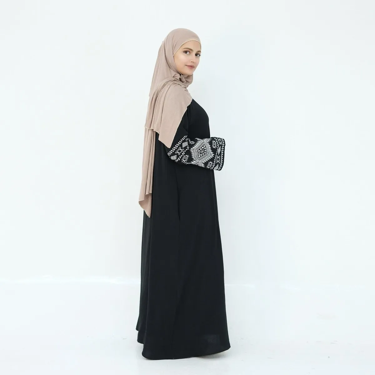 Elegant Embroidered Casual Abaya (MA139)