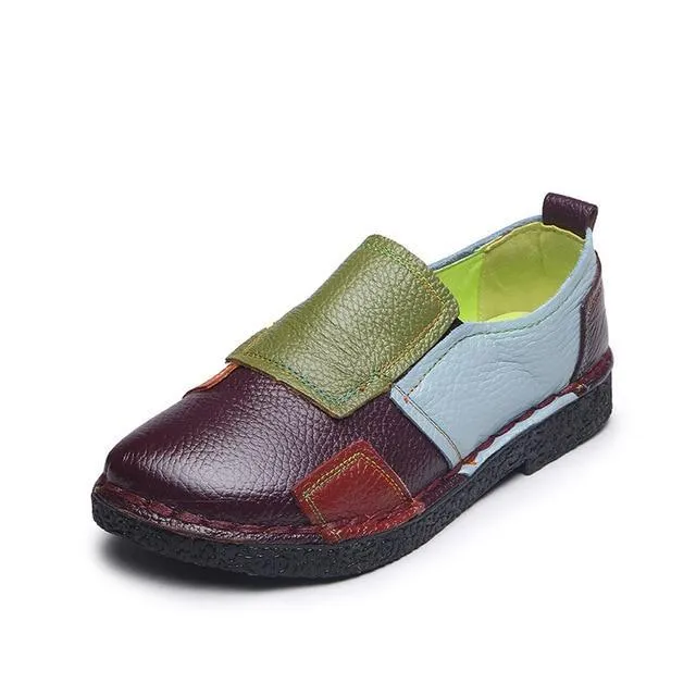 Fashion Women Flats Women Shoes Comfort Genuine Leather Shoes