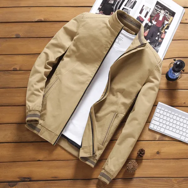 Fijnjas - Heren Casual Bomberjack – Lichtgewicht Ontwerp, Ritssluiting