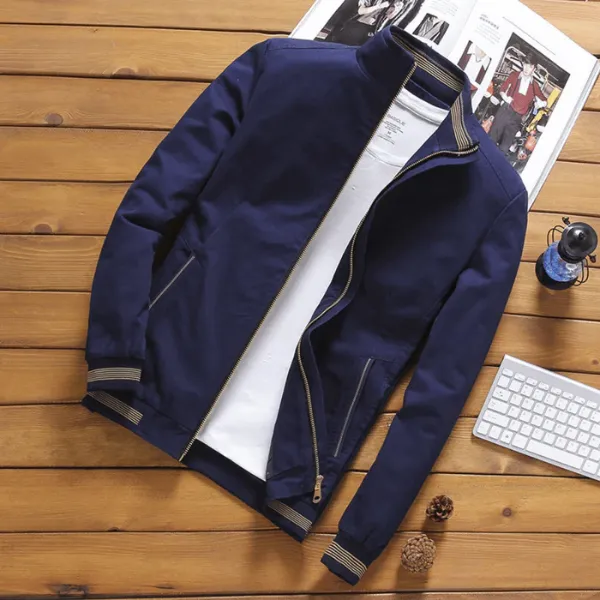 Fijnjas - Heren Casual Bomberjack – Lichtgewicht Ontwerp, Ritssluiting
