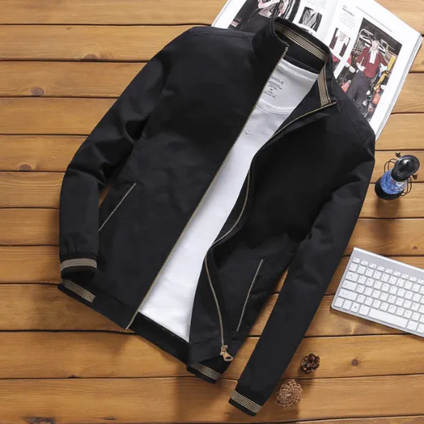 Fijnjas - Heren Casual Bomberjack – Lichtgewicht Ontwerp, Ritssluiting