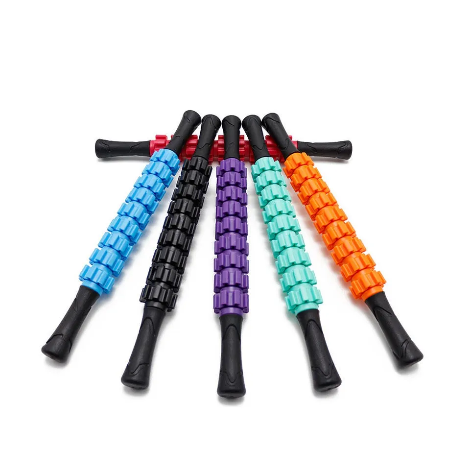 Fitness Yoga Roller Stick Hand Relax Muscle Massage Stick Muscle Massage(10 Pack)