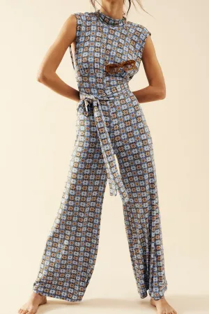 Free People Vibe Check One Piece in Blue Combo