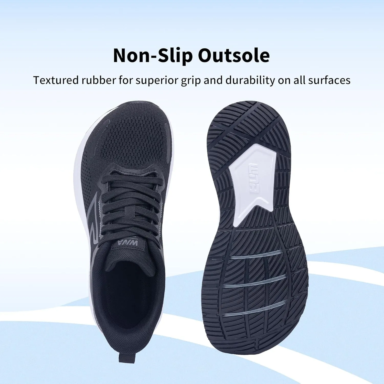 GOOBON Wide Toe Box Running Shoes Women Air Walking Sneakers Wide Width Tennis Athletic Shoes