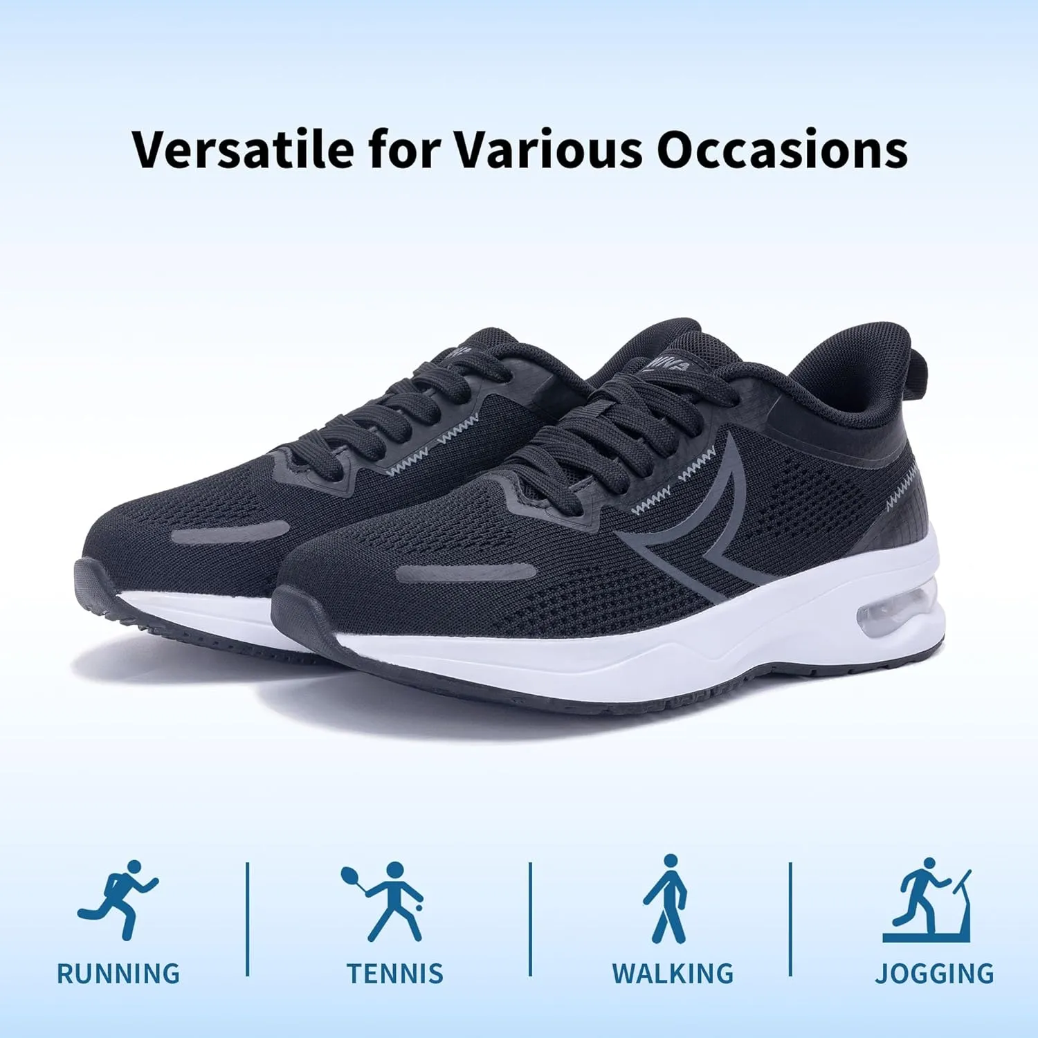GOOBON Wide Toe Box Running Shoes Women Air Walking Sneakers Wide Width Tennis Athletic Shoes