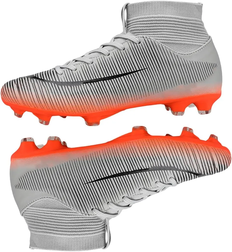 HESBITEUL Soccer Cleats Firm Ground: Lightweight FG Football Shoes