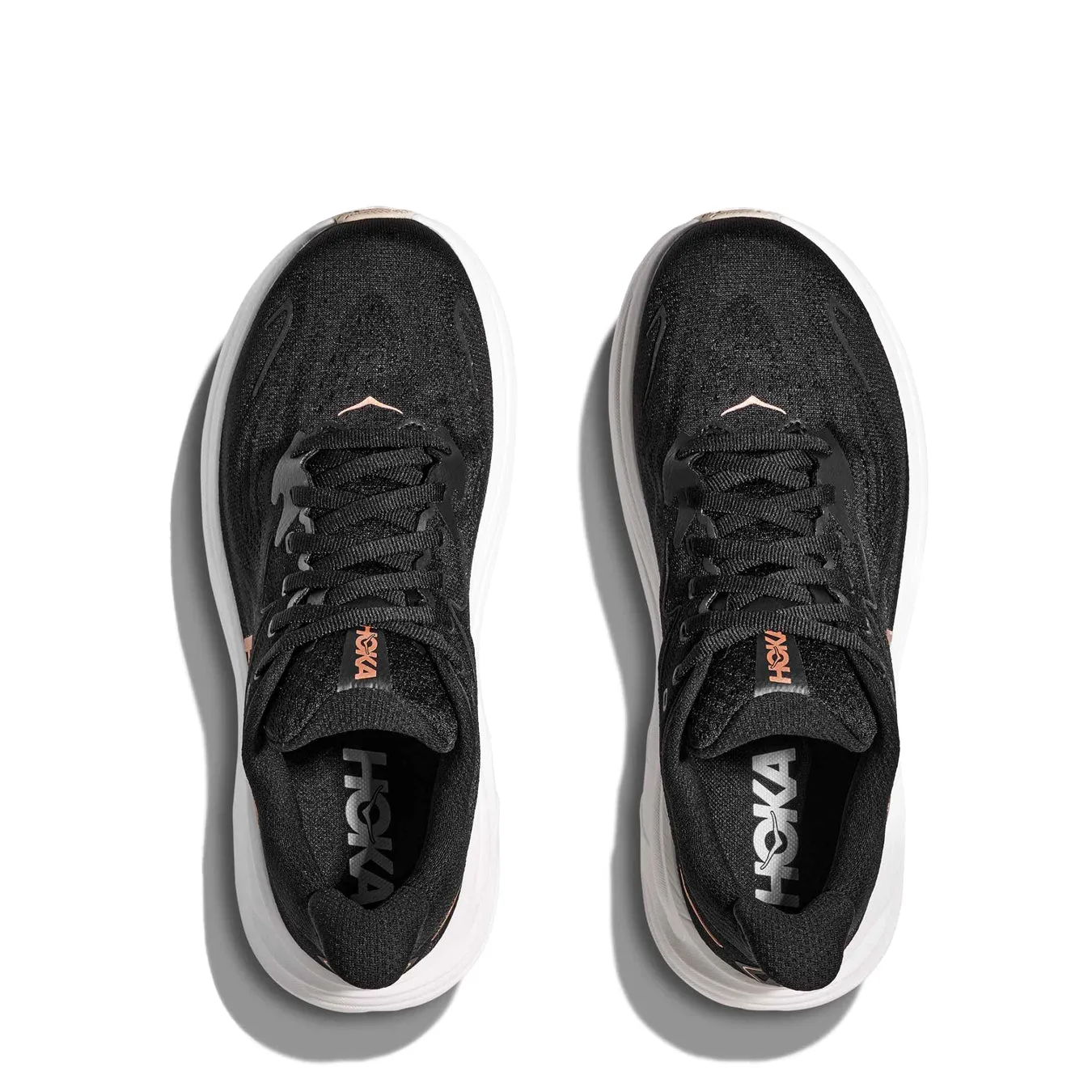 Hoka Womens Clifton 10 Trainer Black / Rose Gold