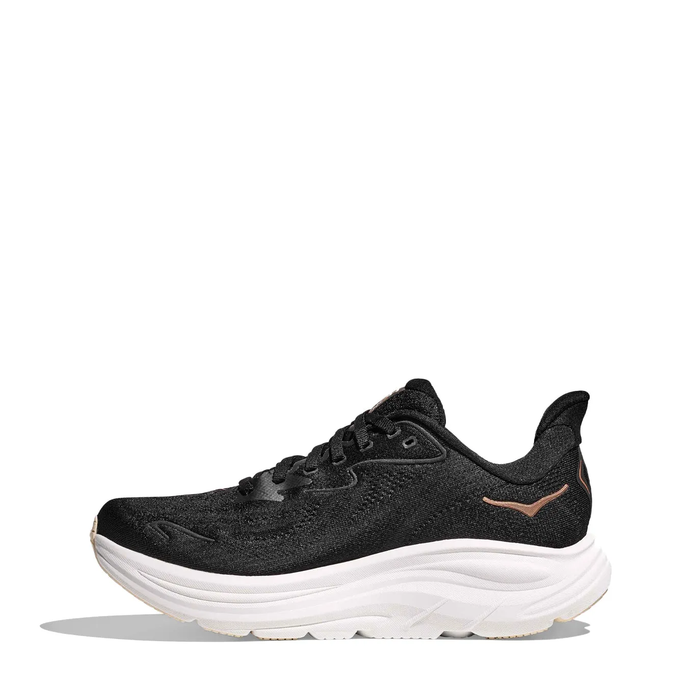 Hoka Womens Clifton 10 Trainer Black / Rose Gold