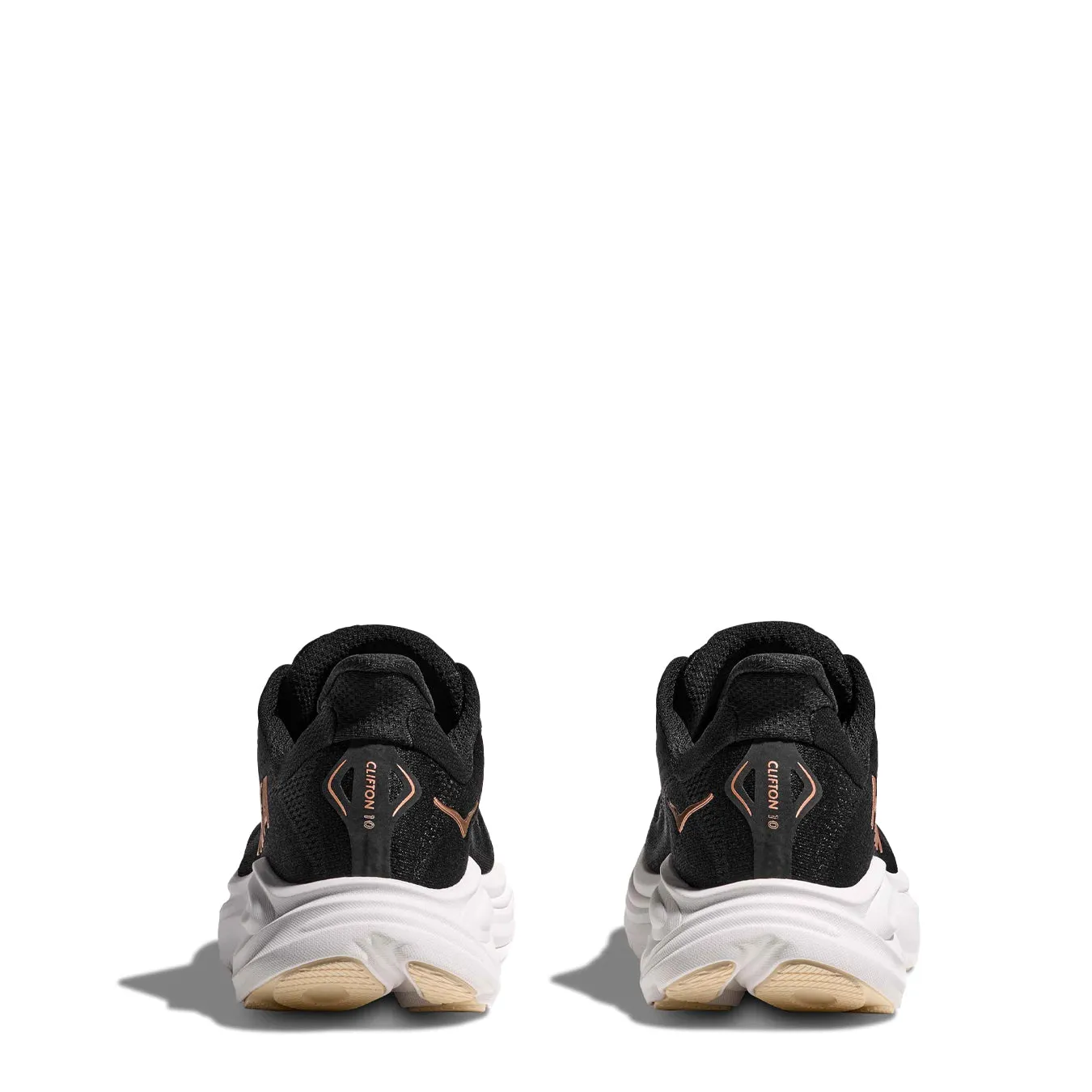 Hoka Womens Clifton 10 Trainer Black / Rose Gold
