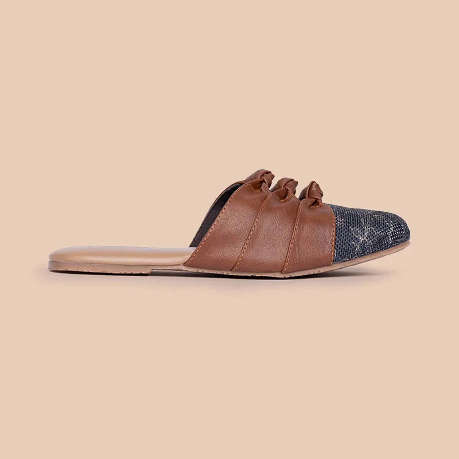 Hooghly Marine Knotted Mules