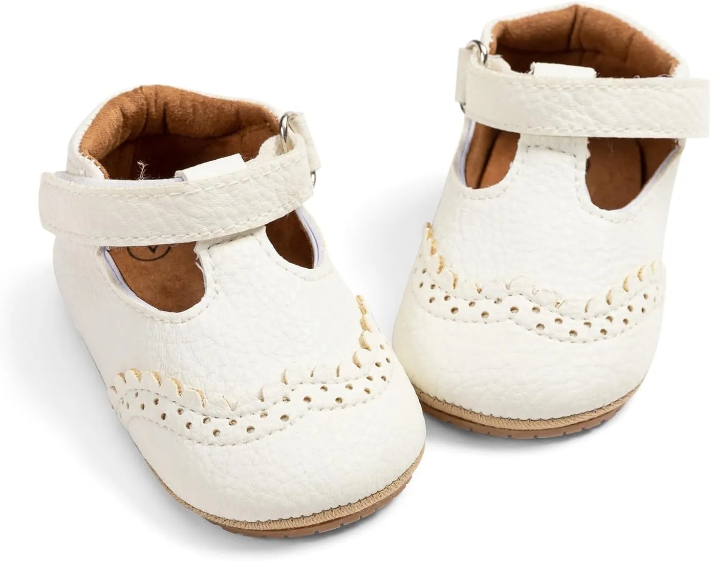Infant Baby Girls Mary Jane Shoes Toddler First Walkers Soft Sole PU Leather Flats Princess Wedding Dress Shoes