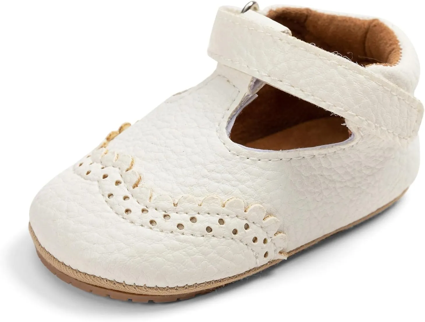Infant Baby Girls Mary Jane Shoes Toddler First Walkers Soft Sole PU Leather Flats Princess Wedding Dress Shoes