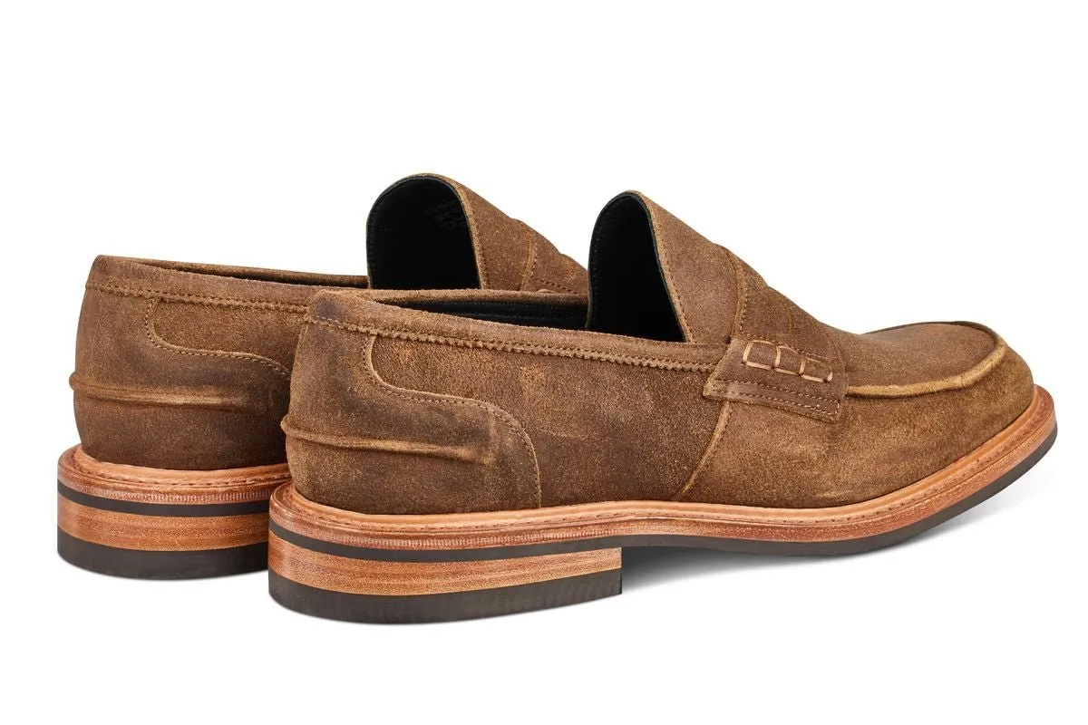 James Penny Loafer - Peanut Reverse Suede