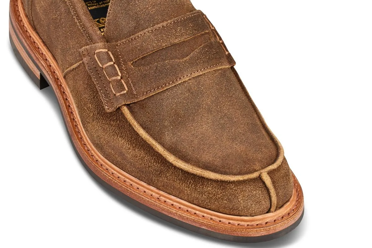 James Penny Loafer - Peanut Reverse Suede