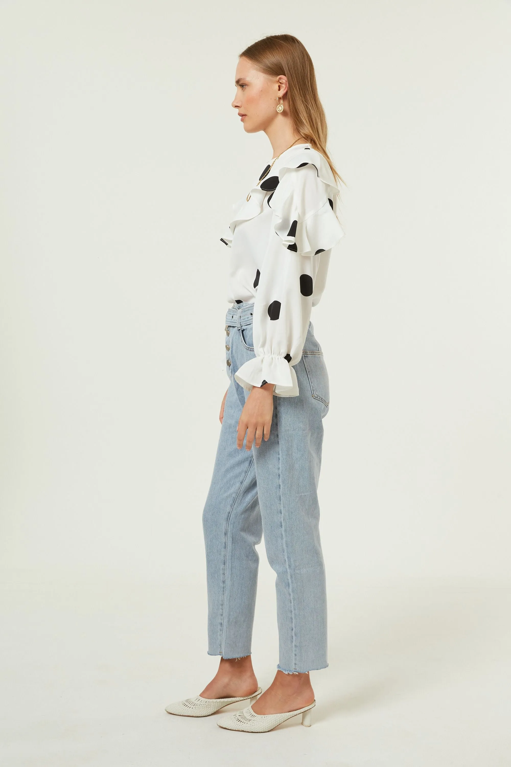 Jovonna Mexika Spotted Blouse