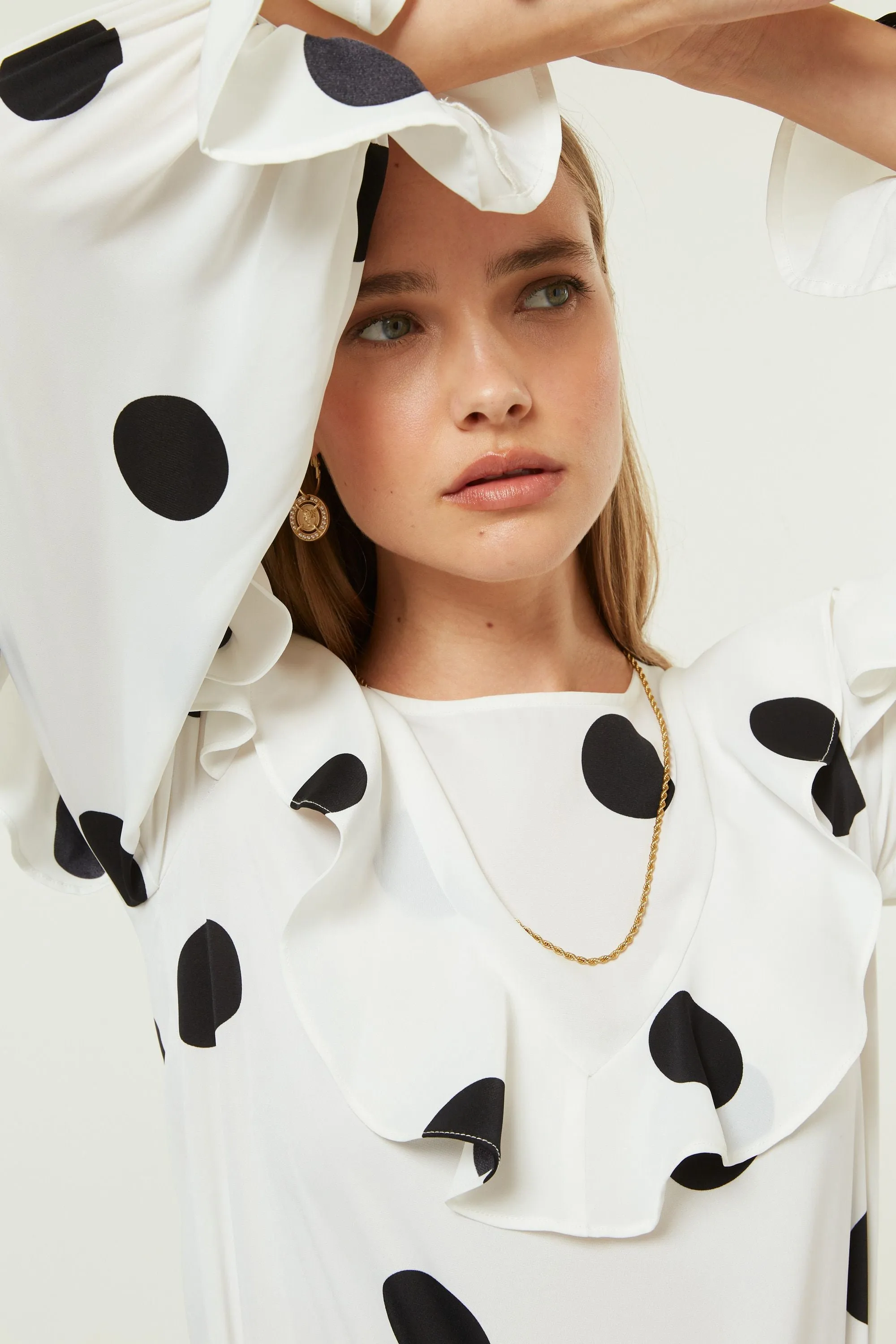Jovonna Mexika Spotted Blouse