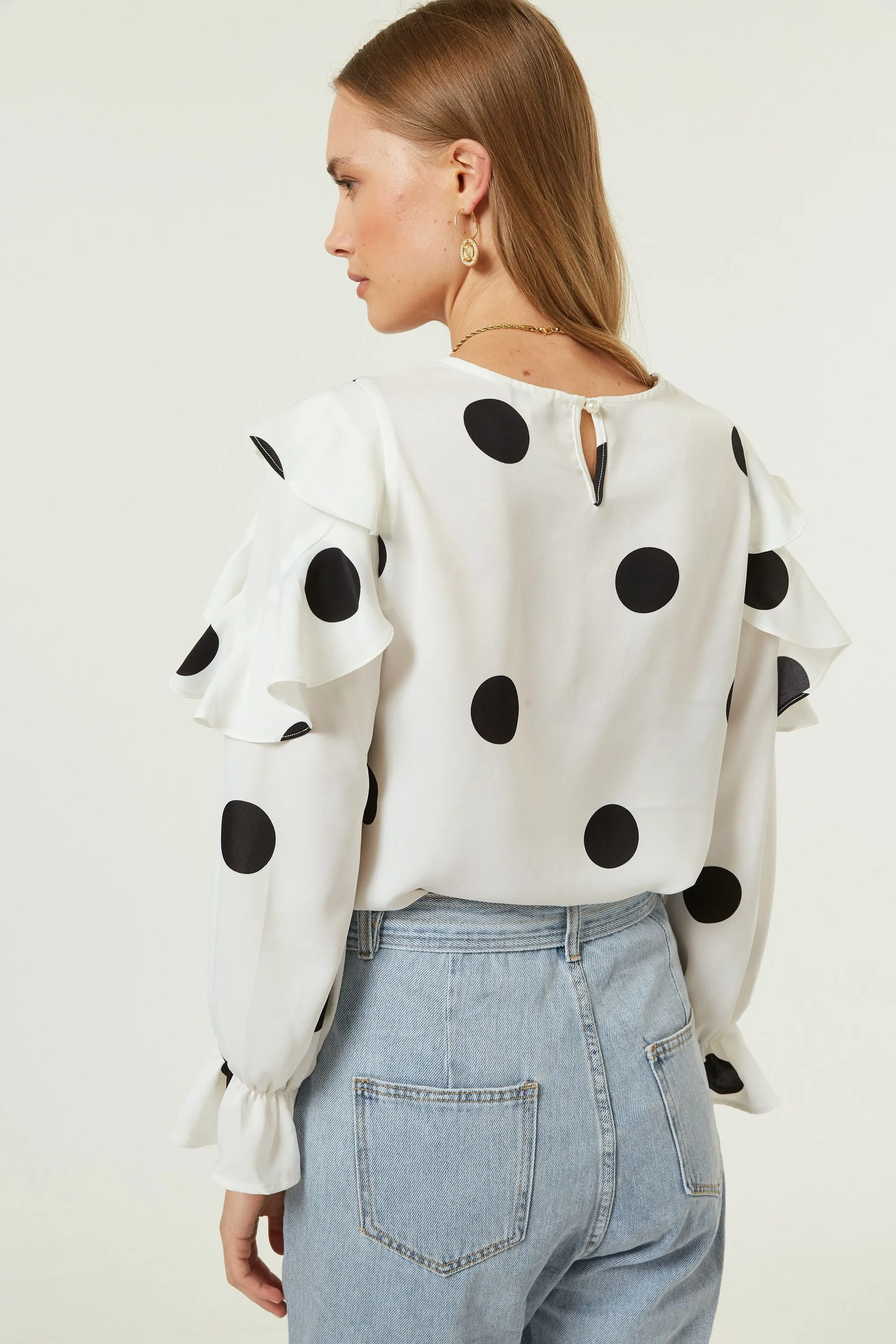 Jovonna Mexika Spotted Blouse
