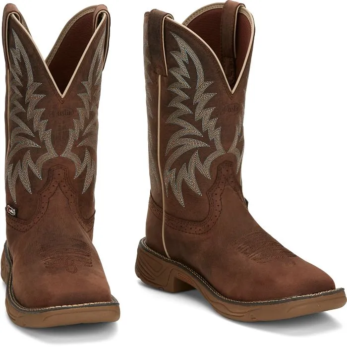 JUSTIN RUSH STAMPEDE WESTERN WORK BOOT STYLE SE7400