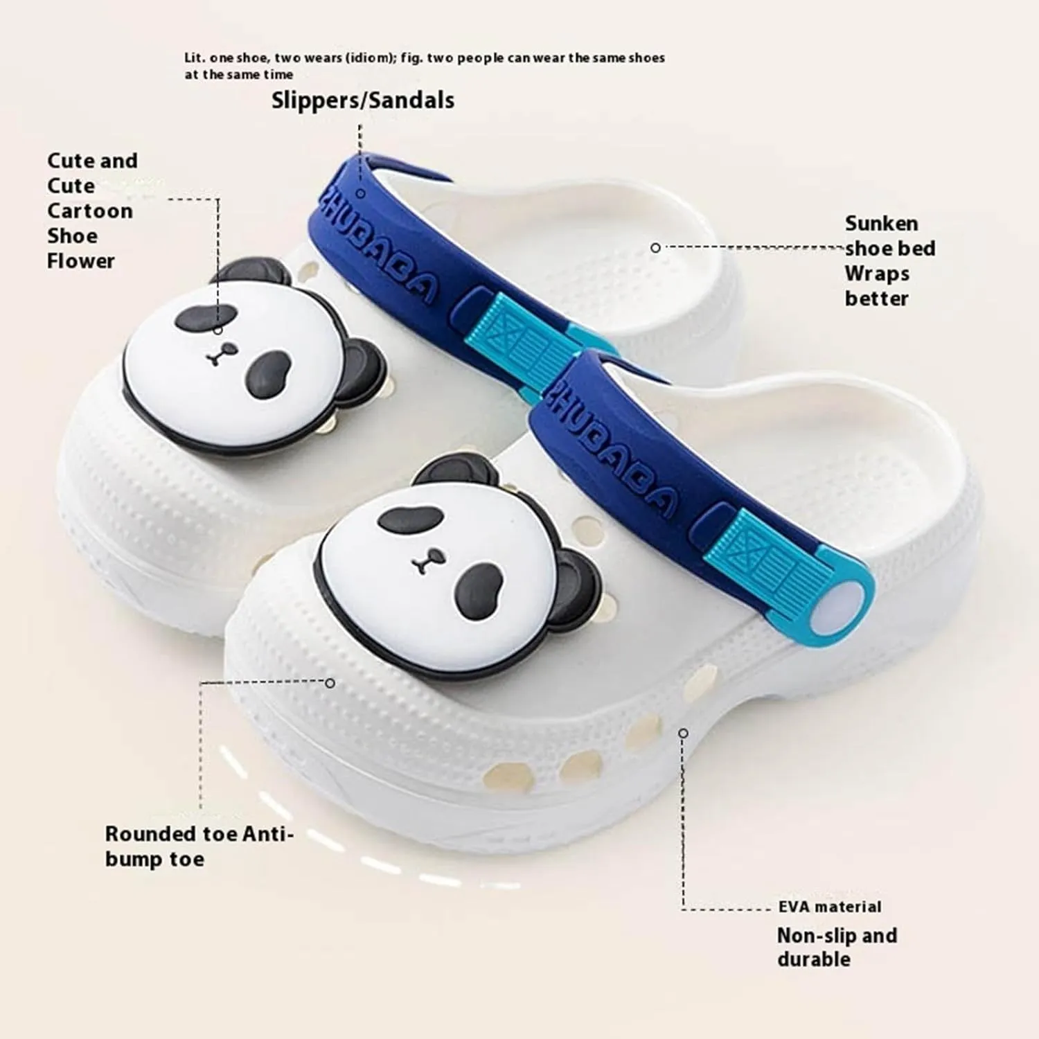 Kids Girls Boys Clogs Garden Shoes Toddler Cartoon Slides Sandals Children Water Shower Beach Pool Slippers Indoor Outdoor