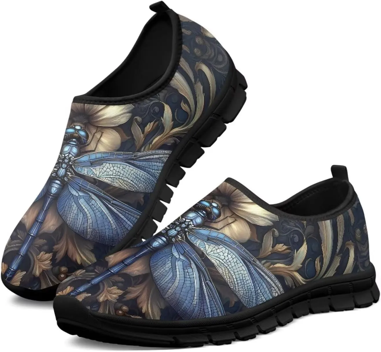 Lightweight Casual Shoes for Women Comfort Non Slip Shoes Slip On Breathable Sneakers Shoes Soft Loafers for Indoor Outdoor Walking Running Travel US 5.5-11.5