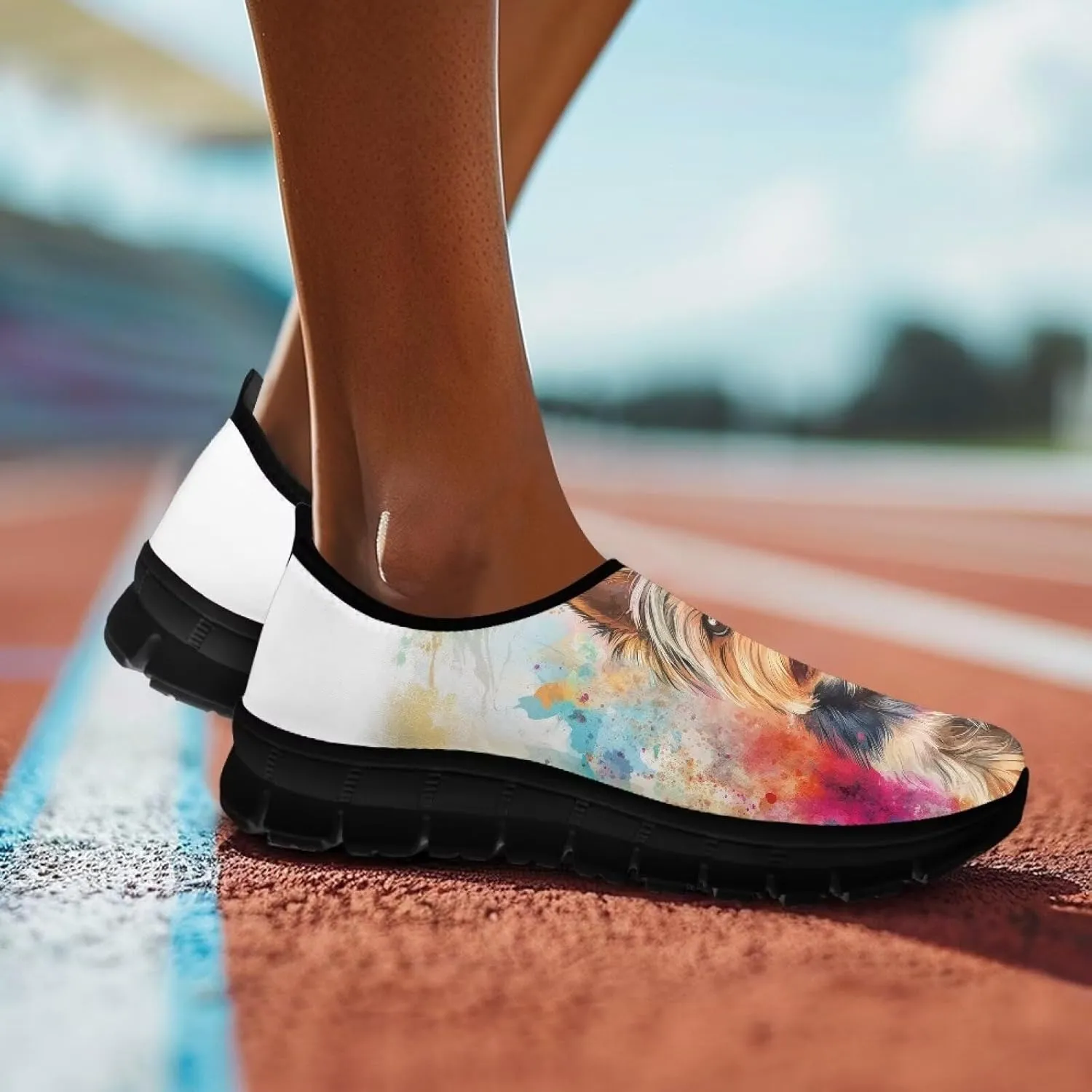 Lightweight Casual Shoes for Women Comfort Non Slip Shoes Slip On Breathable Sneakers Shoes Soft Loafers for Indoor Outdoor Walking Running Travel US 5.5-11.5