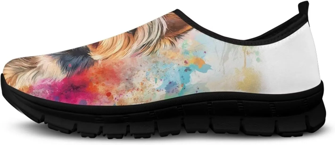 Lightweight Casual Shoes for Women Comfort Non Slip Shoes Slip On Breathable Sneakers Shoes Soft Loafers for Indoor Outdoor Walking Running Travel US 5.5-11.5