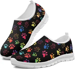 Lightweight Walking Shoes for Women Soft Breathable Non Slip Casual Shoes Slip On Comfort Sneakers Low Cut Loafers Running Sports Travel Shoes US 5.5-11.5
