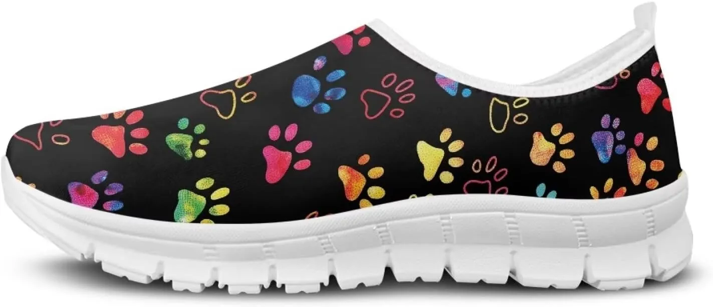 Lightweight Walking Shoes for Women Soft Breathable Non Slip Casual Shoes Slip On Comfort Sneakers Low Cut Loafers Running Sports Travel Shoes US 5.5-11.5