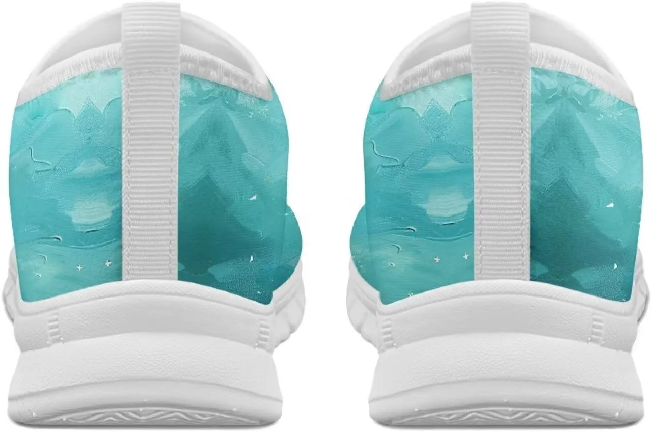Lightweight Walking Shoes for Women Soft Breathable Non Slip Casual Shoes Slip On Comfort Sneakers Low Cut Loafers Running Sports Travel Shoes US 5.5-11.5