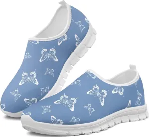 Lightweight Walking Shoes for Women Soft Breathable Non Slip Casual Shoes Slip On Comfort Sneakers Low Cut Loafers Running Sports Travel Shoes US 5.5-11.5