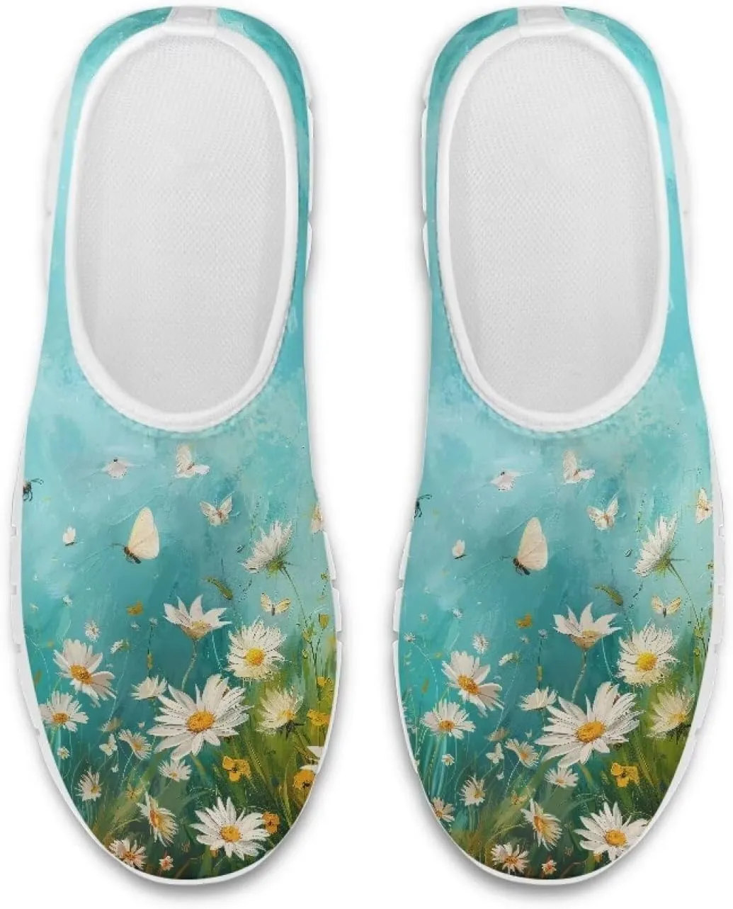 Lightweight Walking Shoes for Women Soft Breathable Non Slip Casual Shoes Slip On Comfort Sneakers Low Cut Loafers Running Sports Travel Shoes US 5.5-11.5