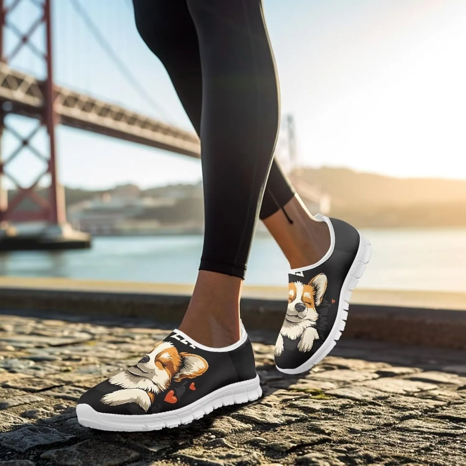 Lightweight Walking Shoes for Women Soft Breathable Non Slip Casual Shoes Slip On Comfort Sneakers Low Cut Loafers Running Sports Travel Shoes US 5.5-11.5