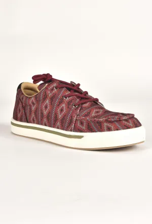 Mens Aztec Print Canvas Sneaker from Platini Fashion