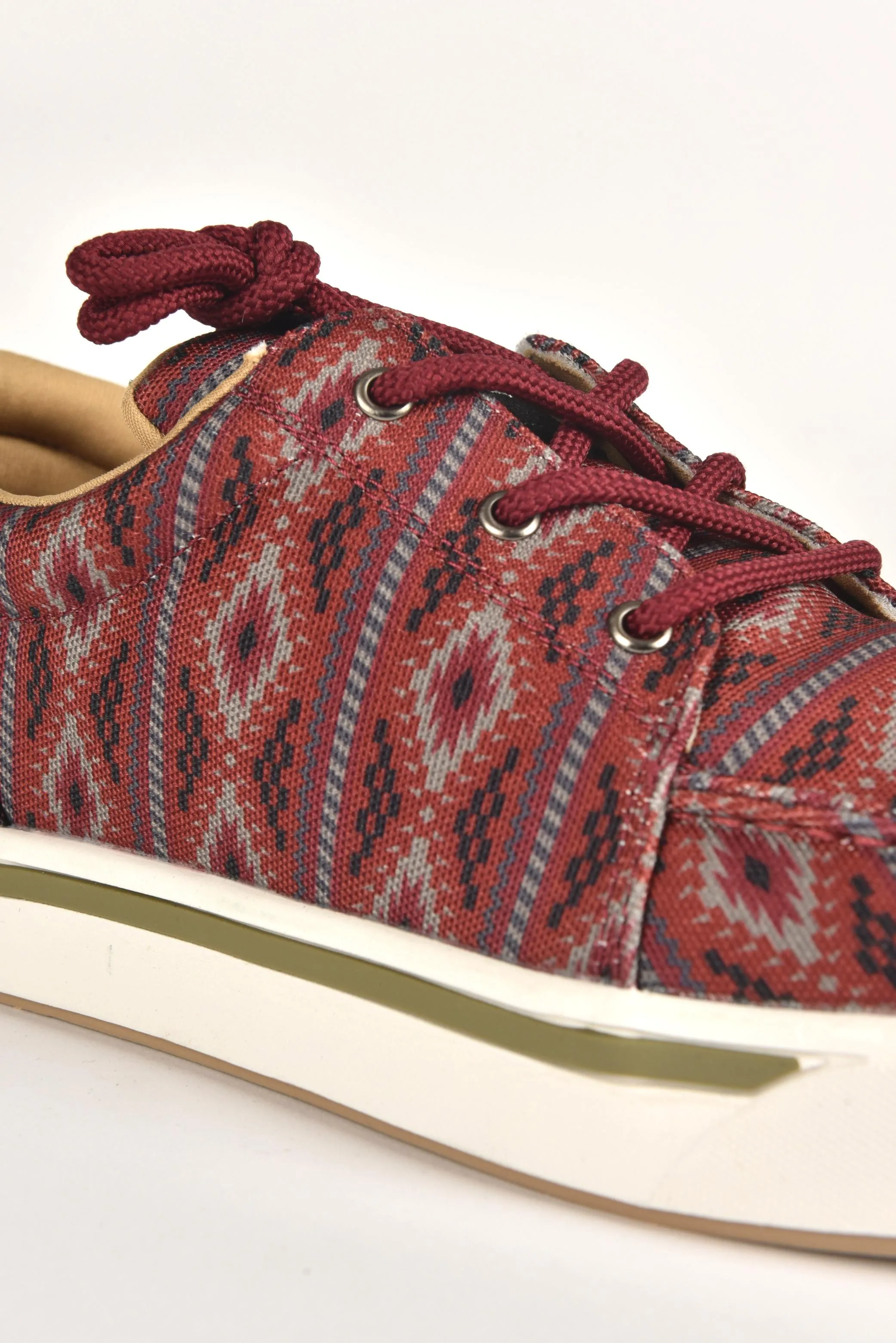 Mens Aztec Print Canvas Sneaker from Platini Fashion