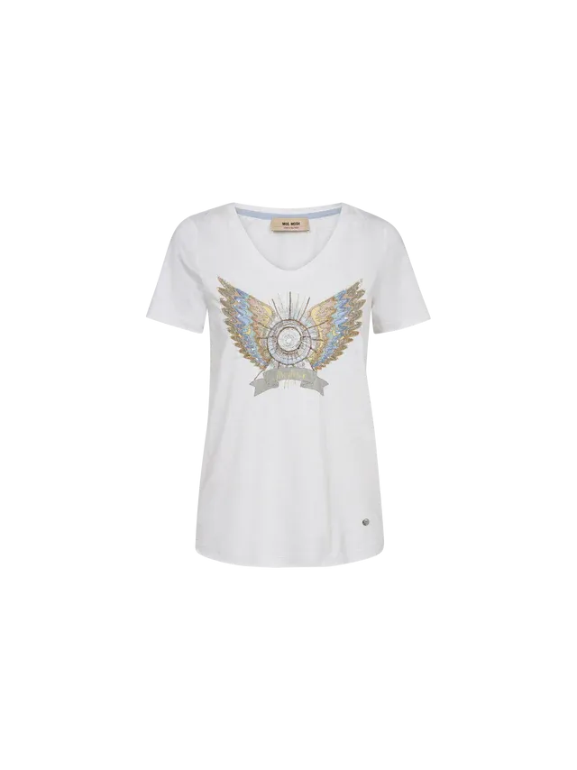 Mos Mosh White Gethi Deco Tee