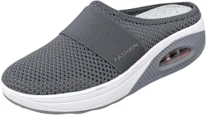Mules for Women Men Slip On Orthopedic Walking Shoes, Lightweight Breathable Diabetic Mules, Comfortable Casual Athletic Shoes with Arch-Support, Outdoor Walking Non-Slip Shoes