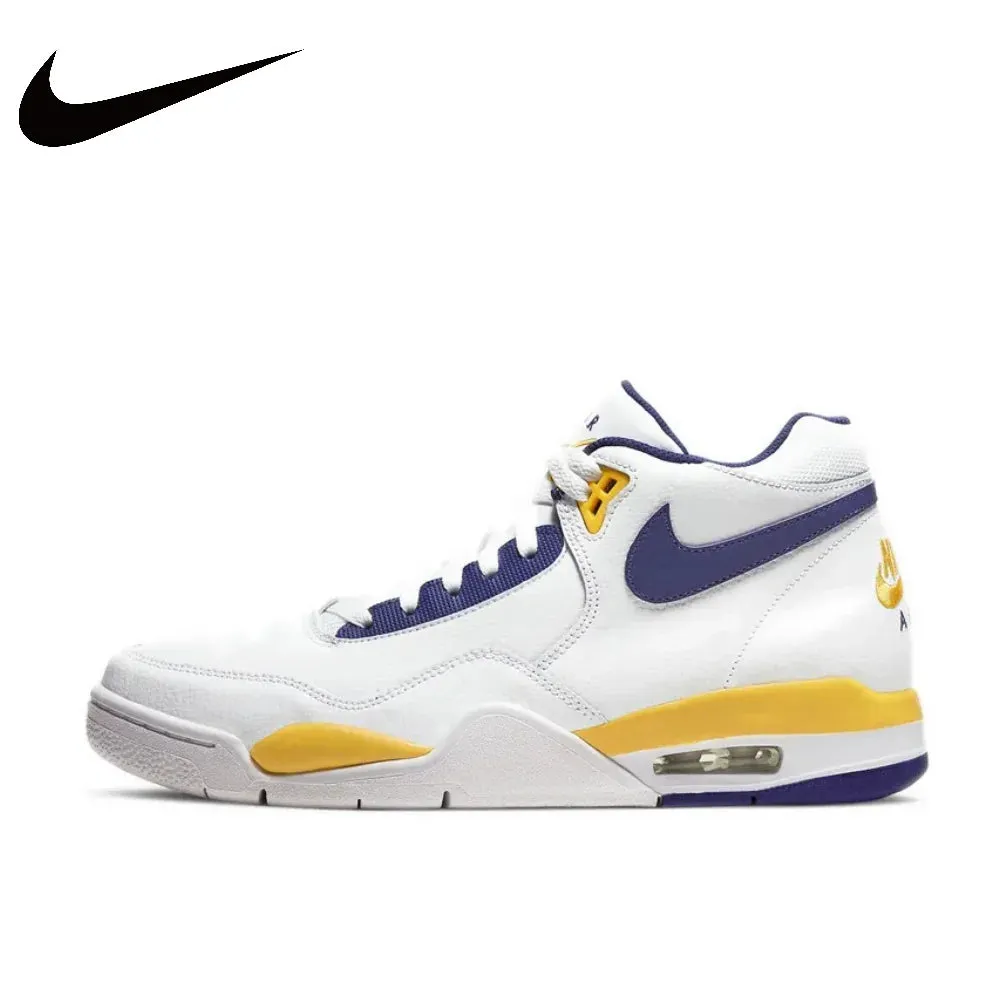 Nike Flight Legacy Men's Mid-Top Retro Basketball Sneakers – Comfortable & Versatile Classic Court Shoes