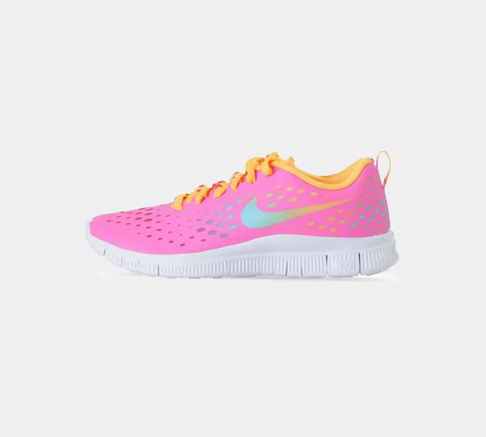 NIKE FREE EXPRESS (GS) PINK/YELLOW/GREEN 641866 600