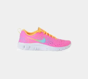 NIKE FREE EXPRESS (GS) PINK/YELLOW/GREEN 641866 600