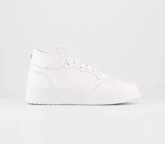 Office Fast Tracking  High Top Lace Up Trainers White
