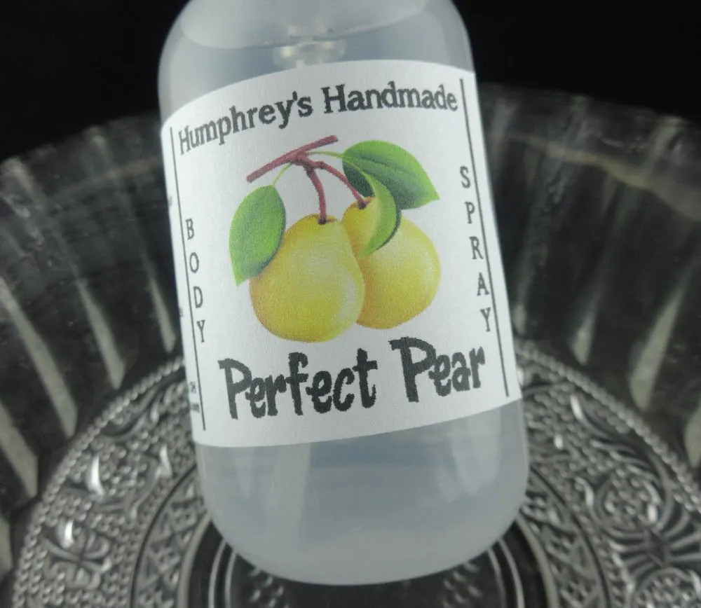 PERFECT PEAR Women's Body Spray | All Natural Perfume | 2 oz 4 oz