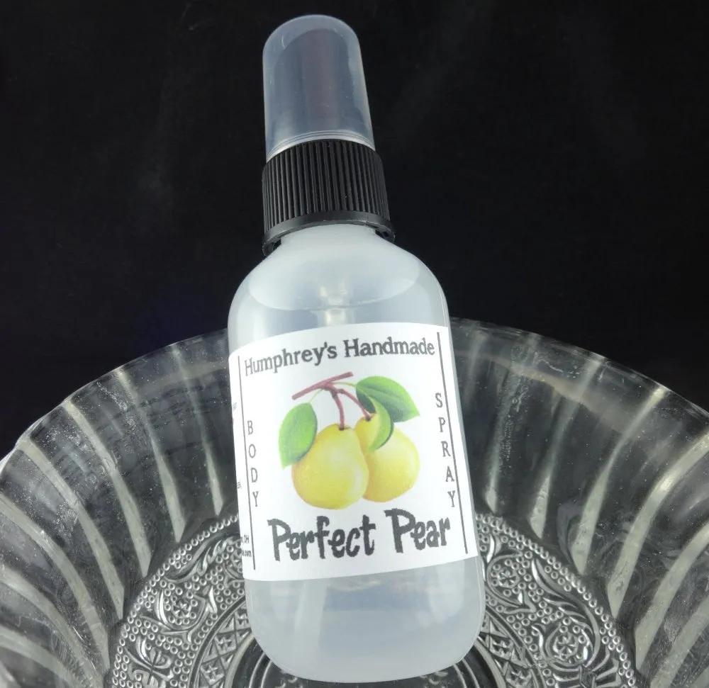 PERFECT PEAR Women's Body Spray | All Natural Perfume | 2 oz 4 oz