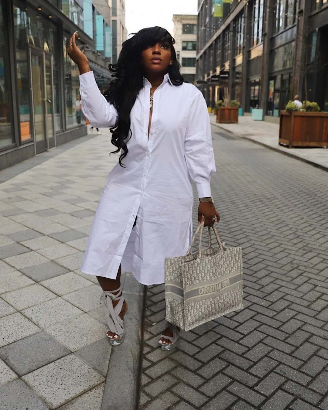 Pristine Button down dress