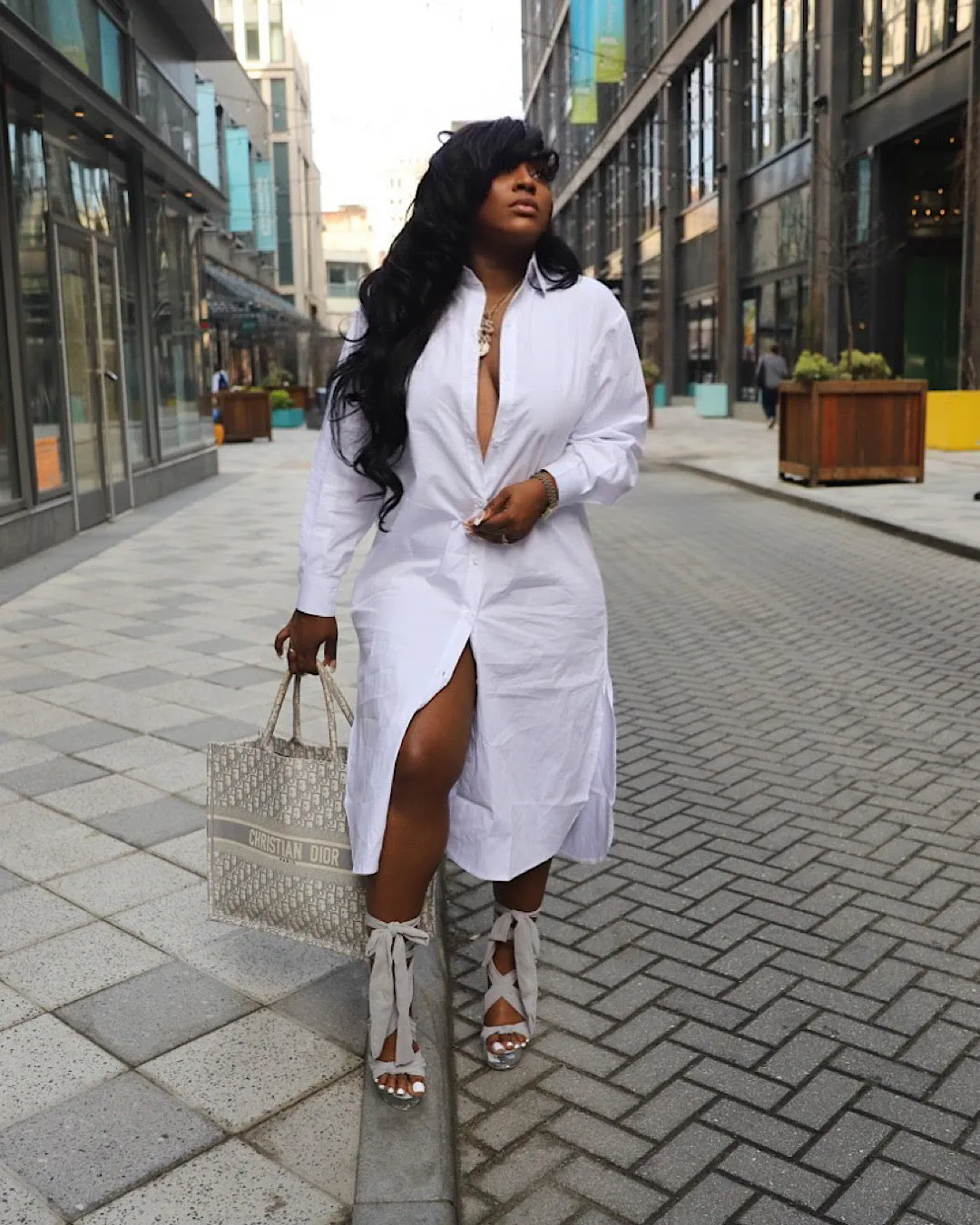 Pristine Button down dress