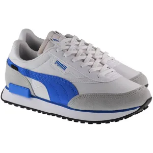 Puma Trainers Mens Future Rider Play On White Blue