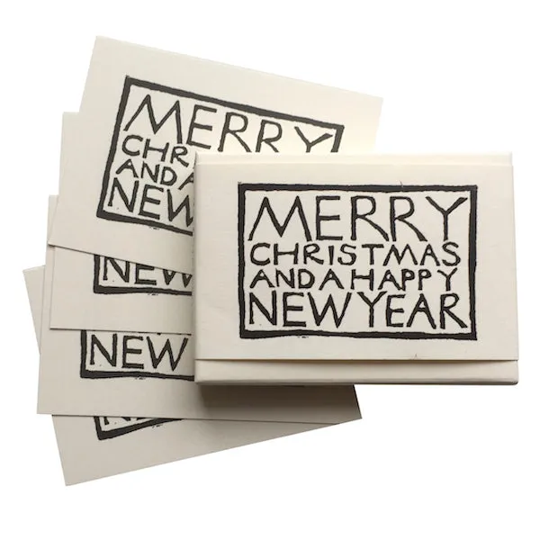 Set of Simple Christmas Tags - Black