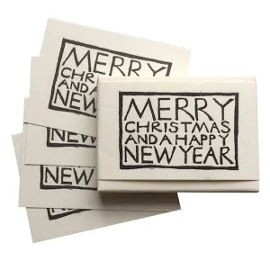 Set of Simple Christmas Tags - Black