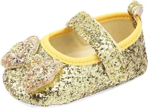 Shoes for Girls Indoor Walking Shoes Girls Bow-Knot Shoes Baby Soft-Soled Infant Princess Baby Shoes White Shoes